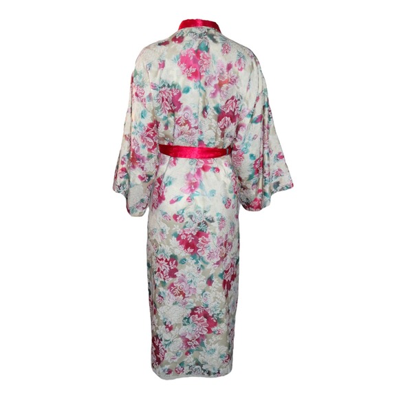 Vintage Natori Floral Robe Size Medium - Picture 4 of 10
